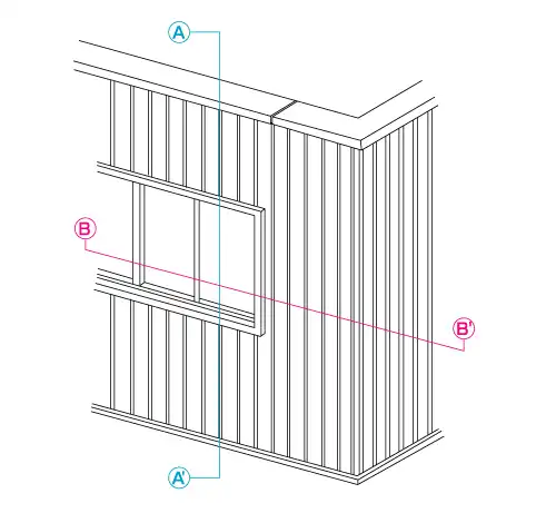窓廻り/出・入隅納まり図