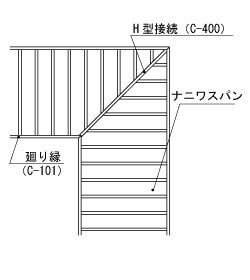 軒天井コーナー部納まり